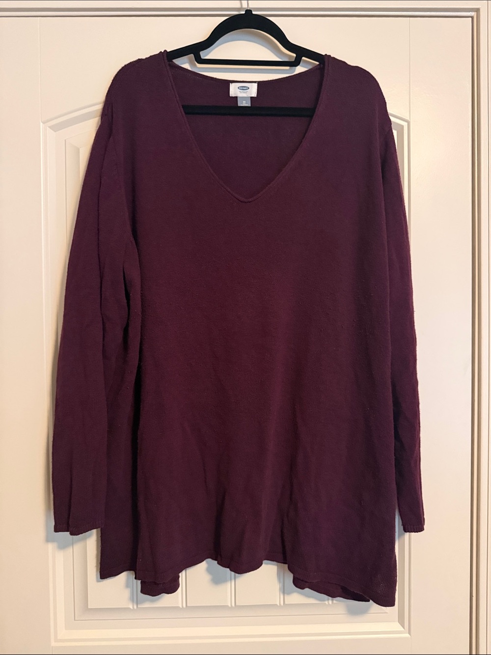 Old Navy Women's V-Neck Long Sleeve Tunic - Purple
